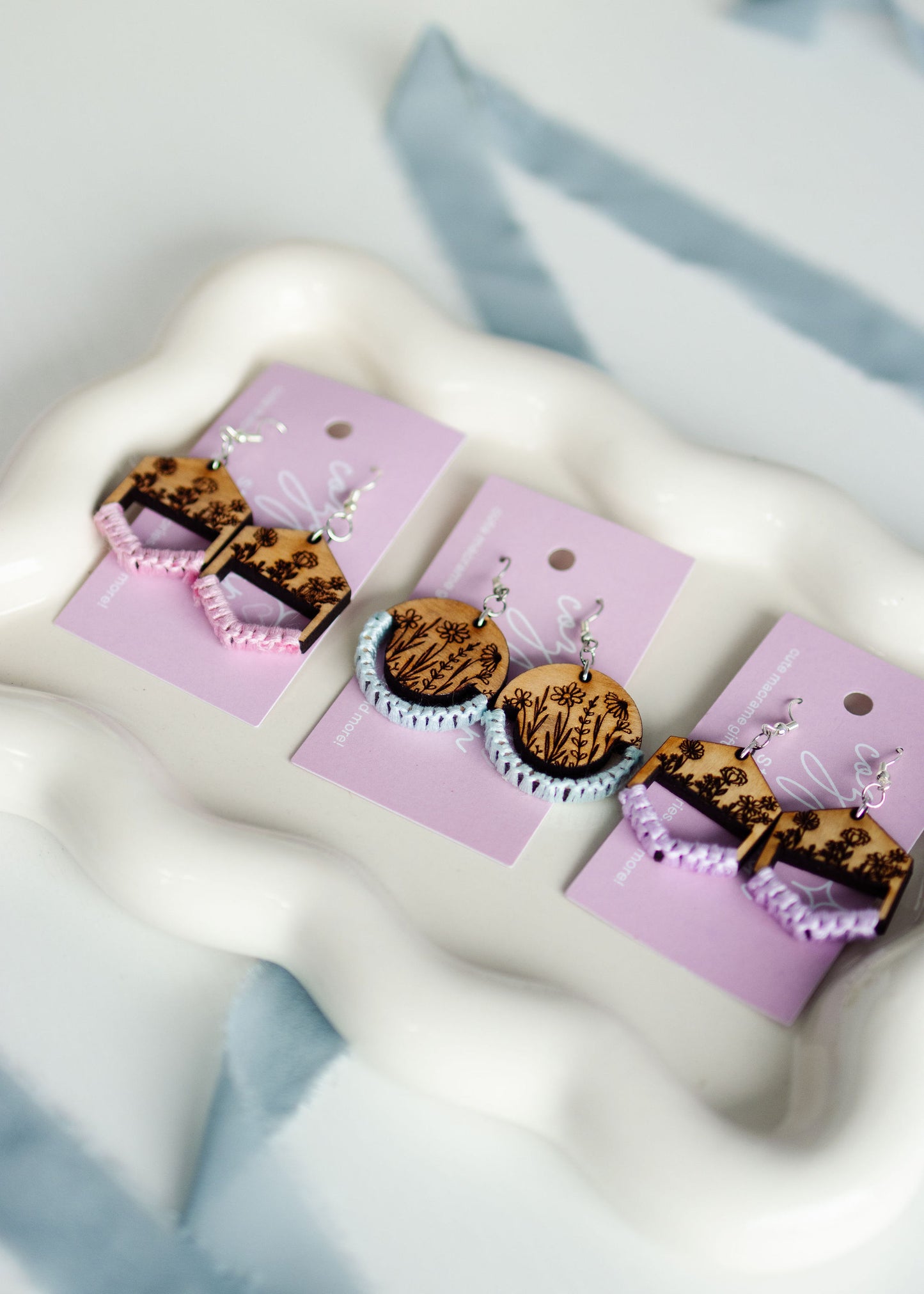 Floral Laser Earrings