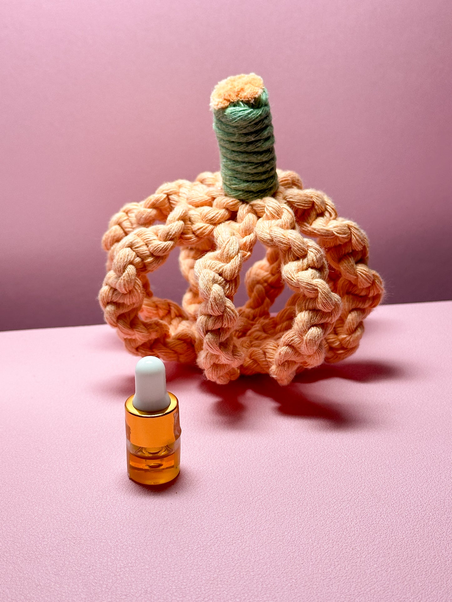 Collapsible Macramé Pumpkin Decor
