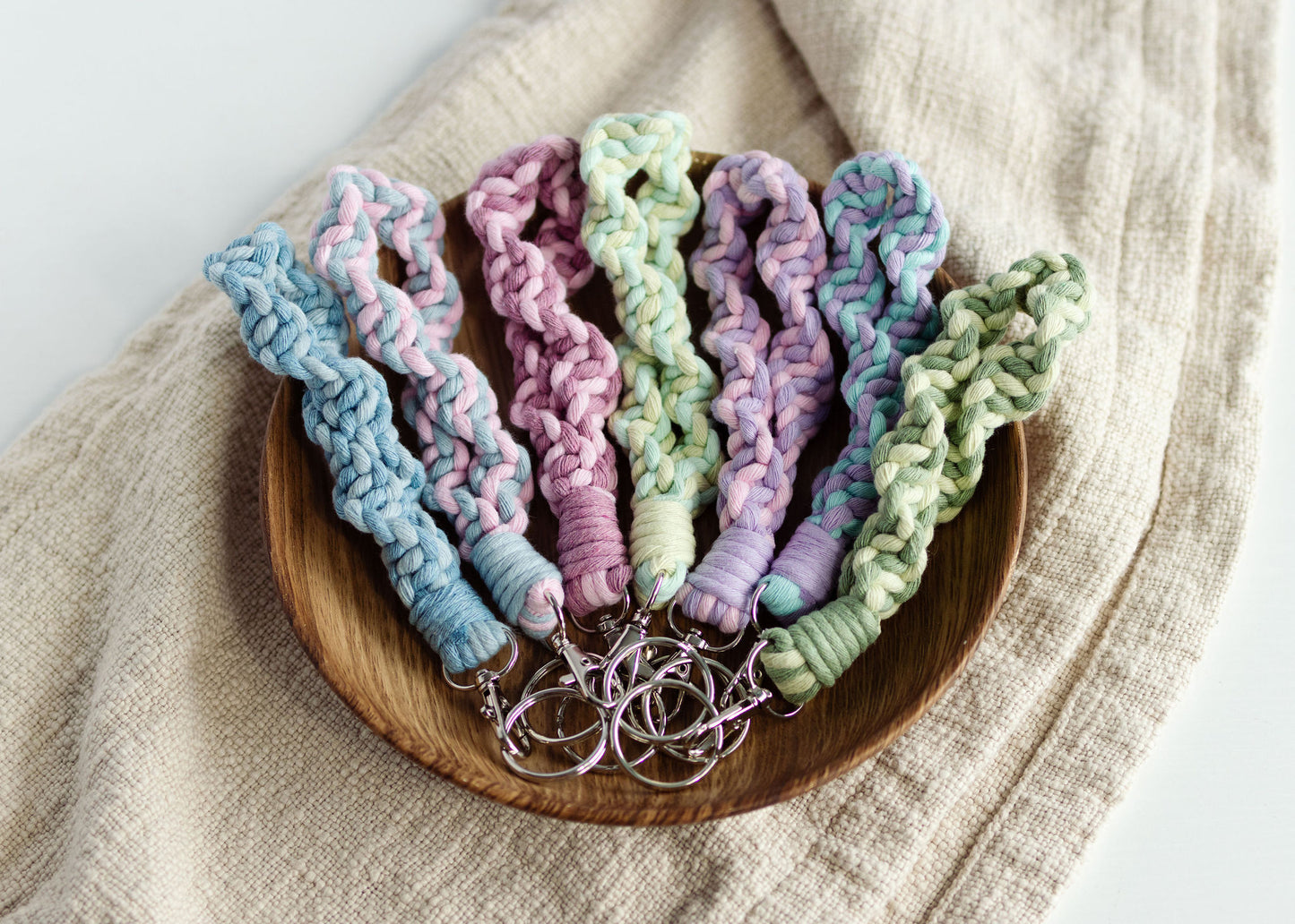 Spiral Keychain Wristlet