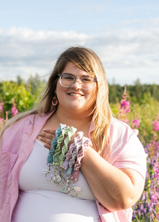 Spiral Keychain Wristlet