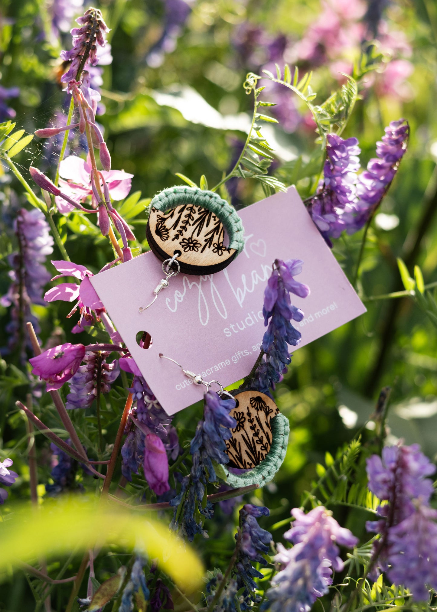 Floral Laser Earrings