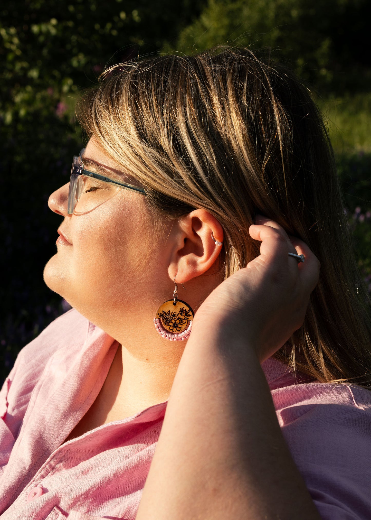 Floral Laser Earrings