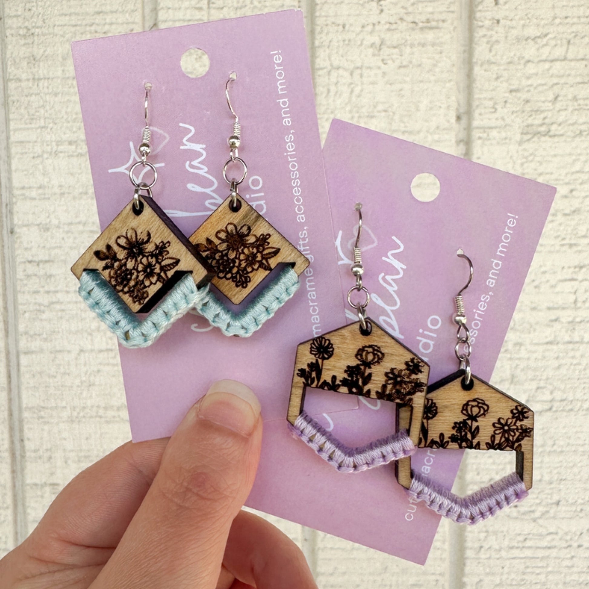 Floral Laser Earrings